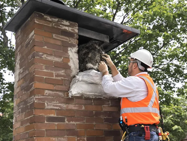 Humane removal of debris and animals by West Hollywood Chimney Sweep in West Hollywood, CA