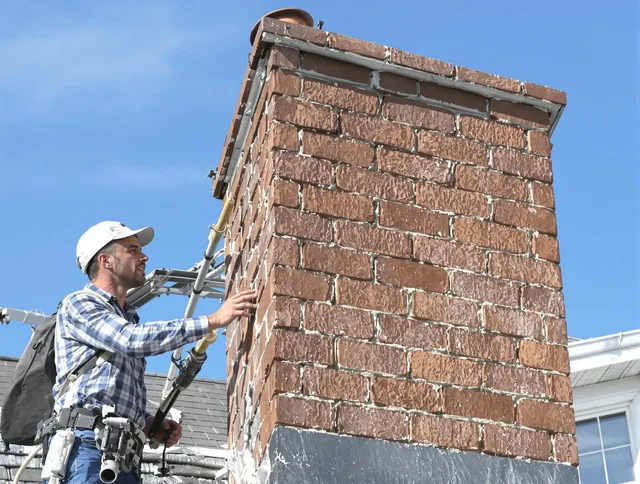 Brickwork for a chimney rebuild by West Hollywood Chimney Sweep in West Hollywood, CA