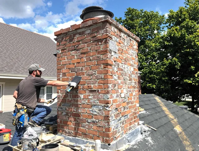Completed chimney rebuild by West Hollywood Chimney Sweep in West Hollywood, CA
