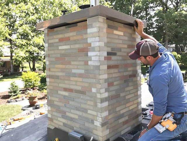 West Hollywood Chimney Sweep completing a modern chimney remodel in West Hollywood, CA