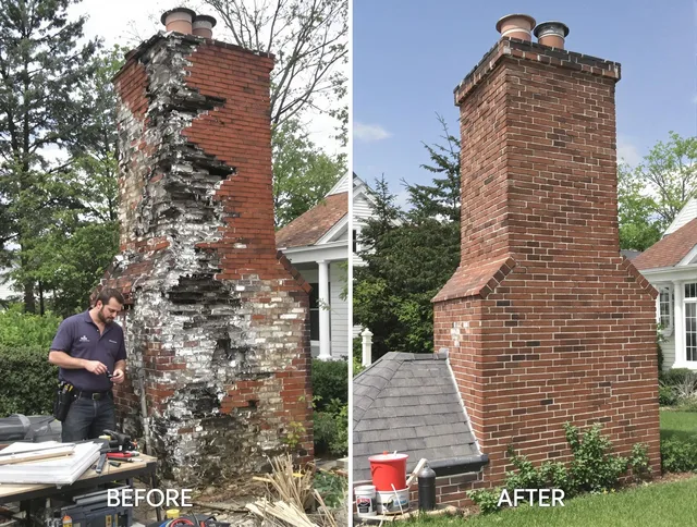 West Hollywood Chimney Sweep performing a full chimney restoration in West Hollywood, CA