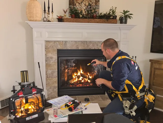 Safety-focused fireplace inspection by West Hollywood Chimney Sweep in West Hollywood, CA