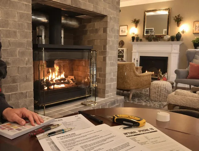 West Hollywood Chimney Sweep verifying fireplace safety measures in West Hollywood, CA